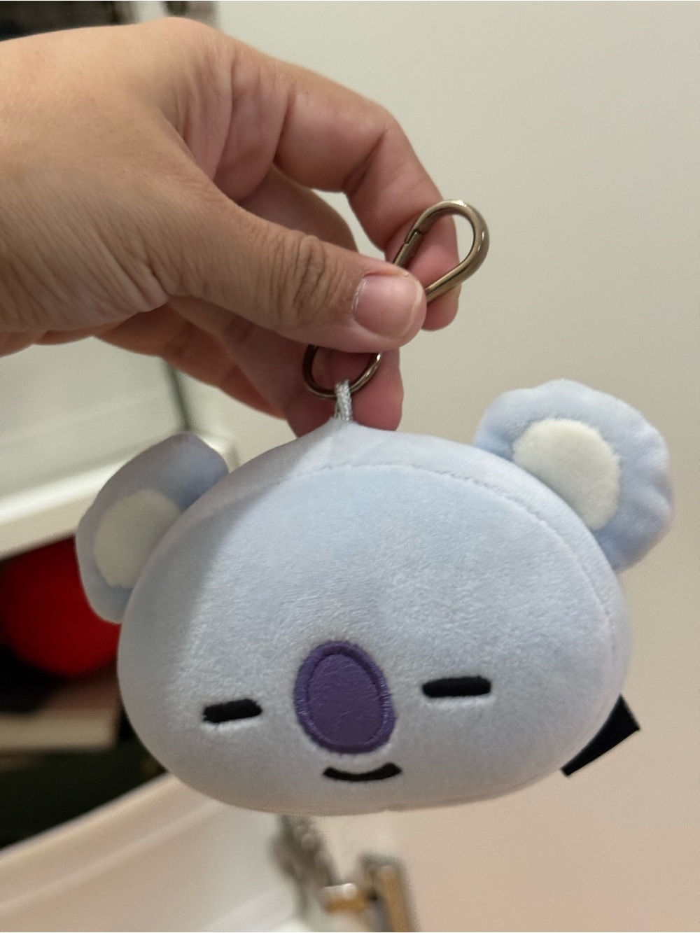 BT21 KOTA pastel blue koala keychain (BTS RM/Namjoon collectable bag charm)